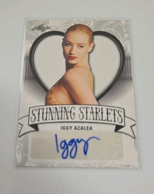 2017 Leaf Pop Century Iggy Azalea Stunning Starlets Signed Auto Rapper Fancy