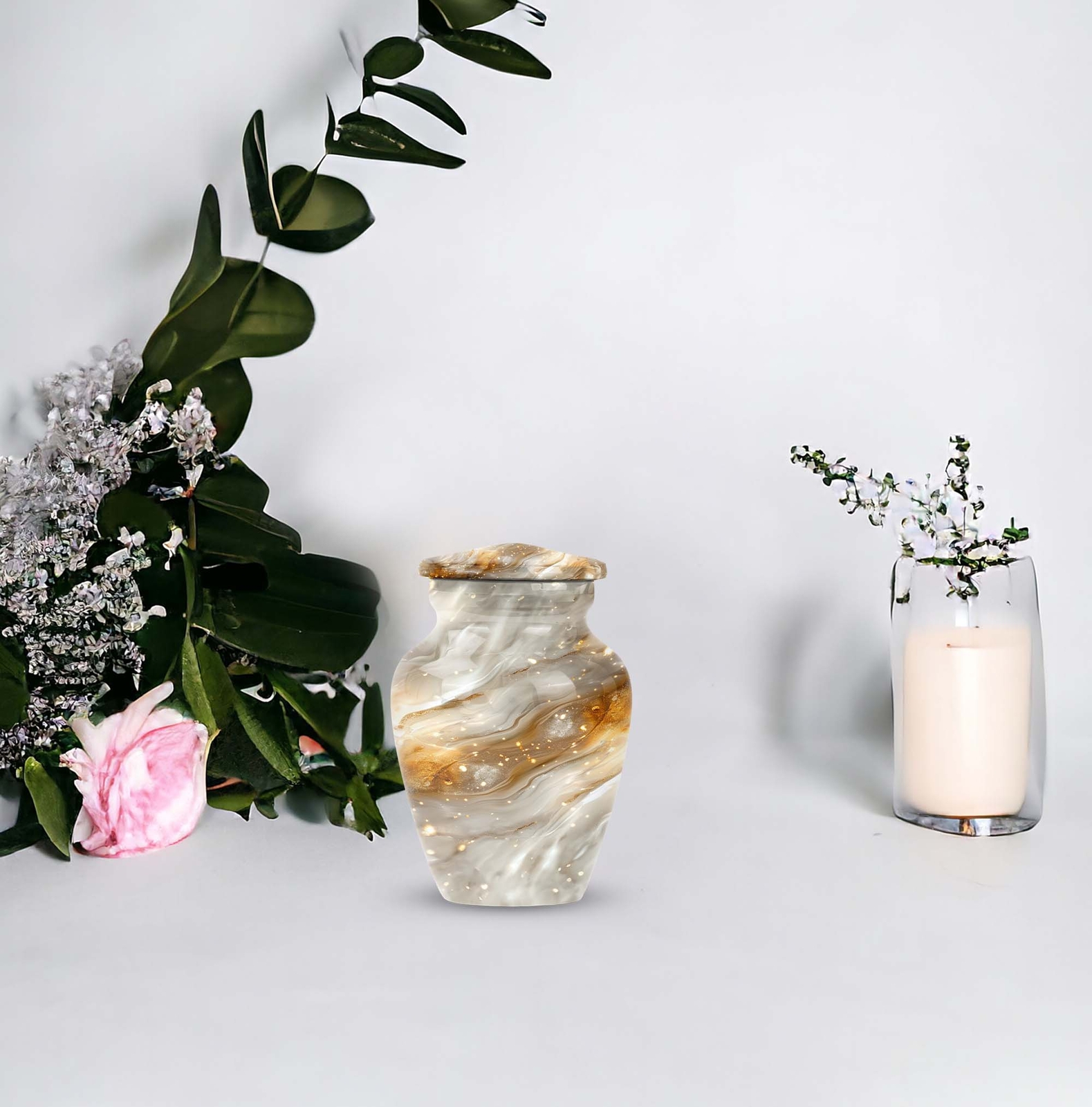 Abstract Small Keepsake Urn For Human Ashes 3 Inch Urns For Human Ashes Adult