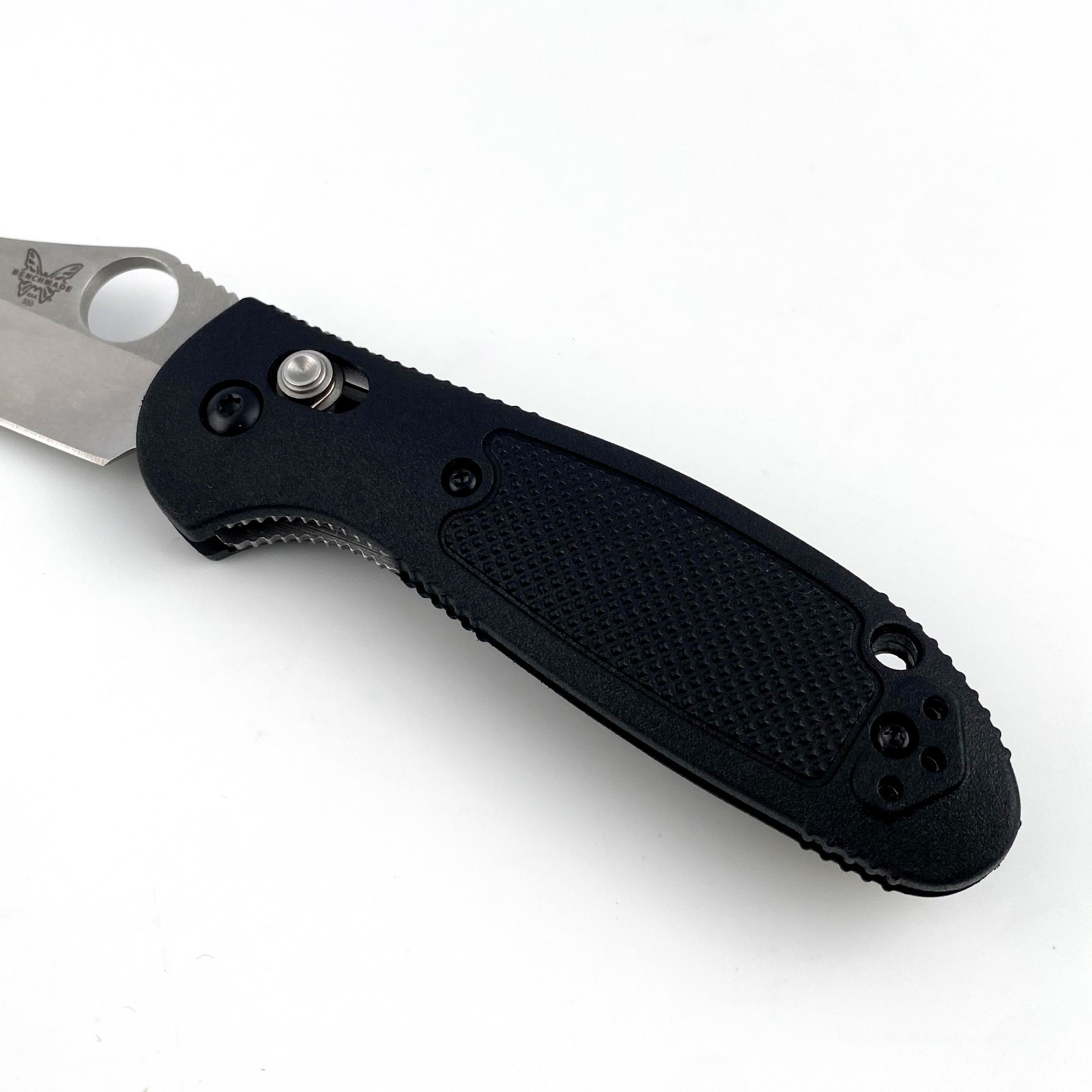 Benchmade 555-S30V Mini Griptilian Black Grivory Drop-point Folding Knife