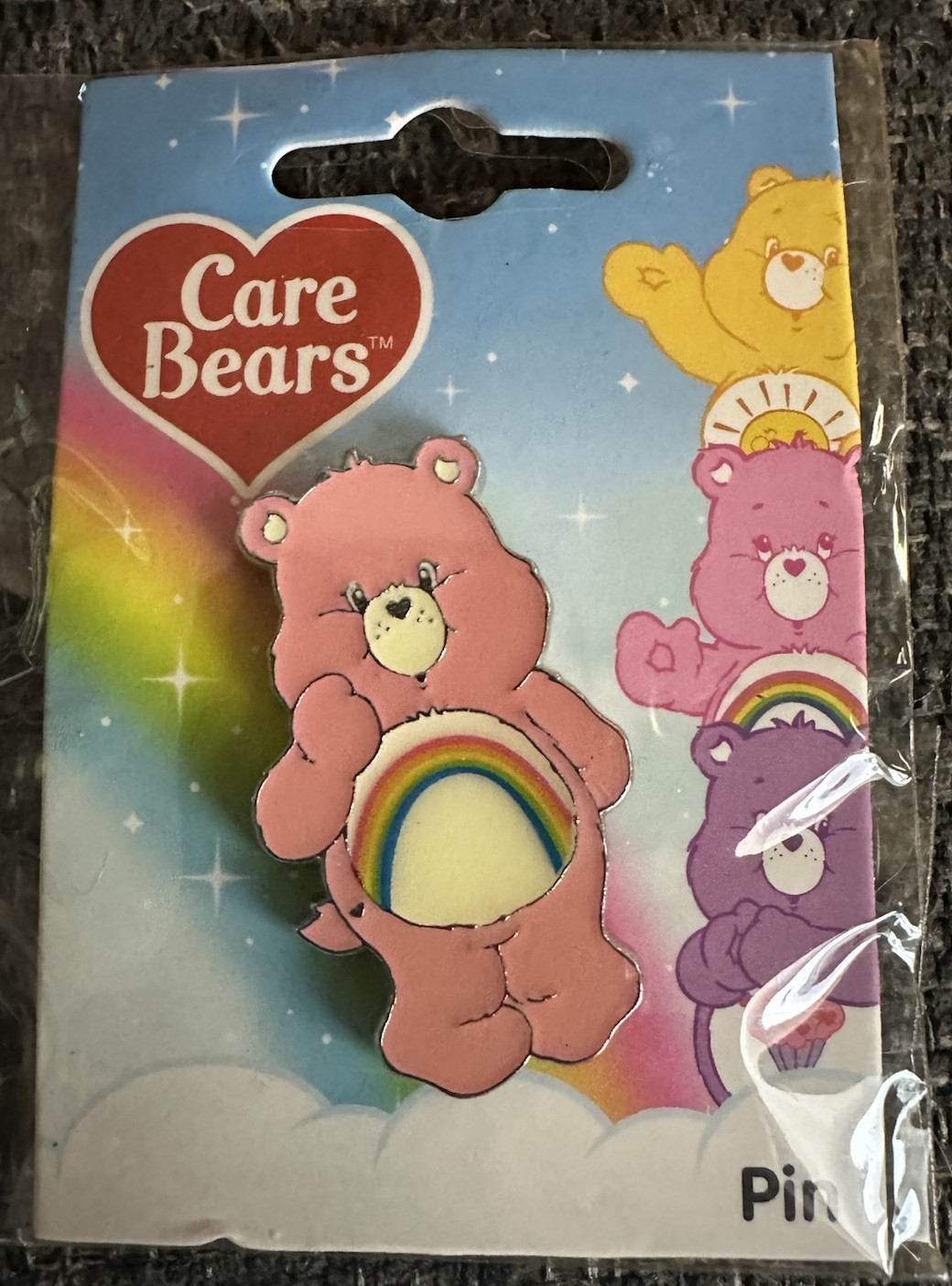NEW CARE BEARS Cheer Bear Character Collector’s Enamel Lapel Pin