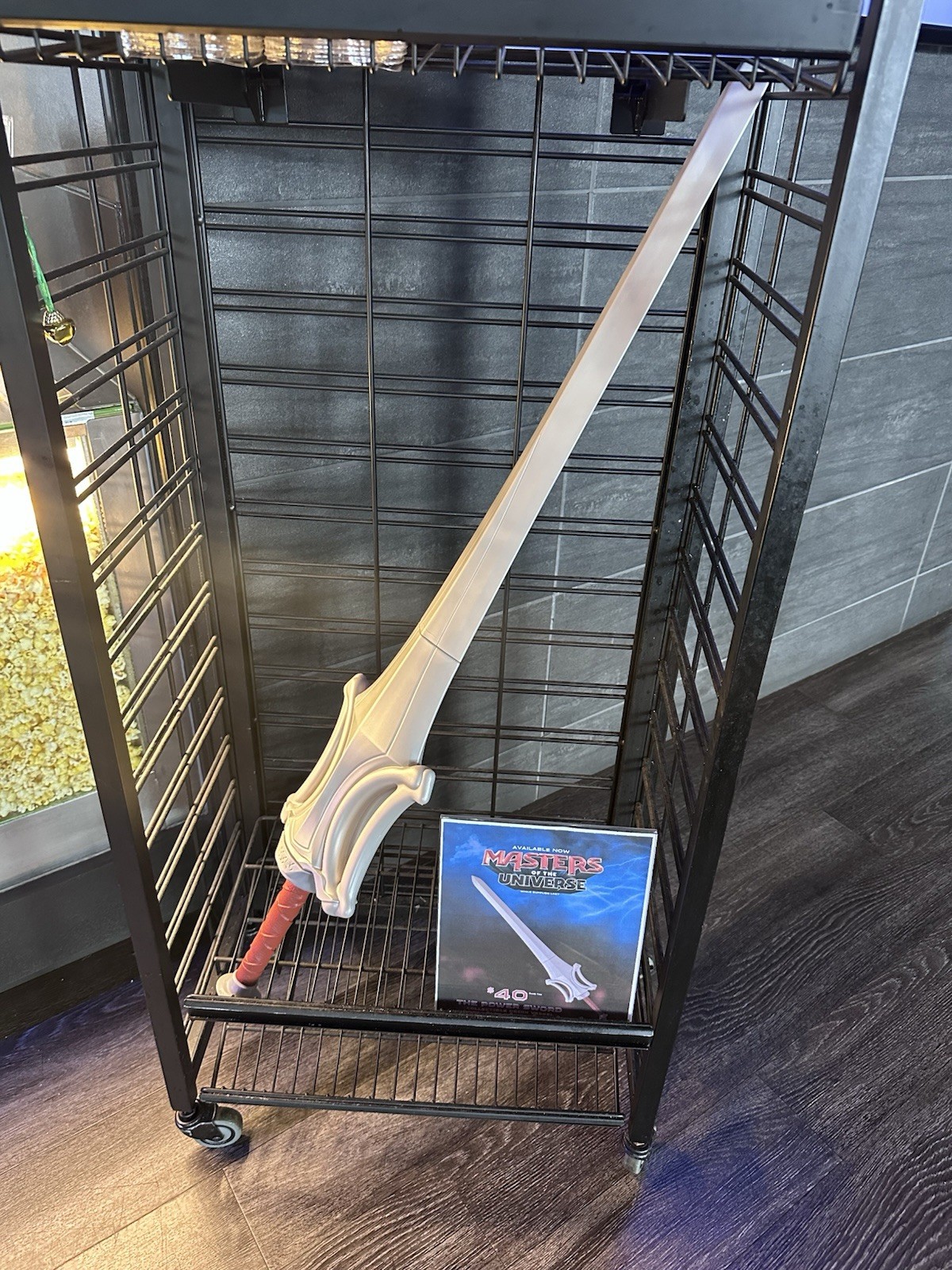 Masters of the Universe Replica Sword Cup, Silver Blade & Red Plastic Handle