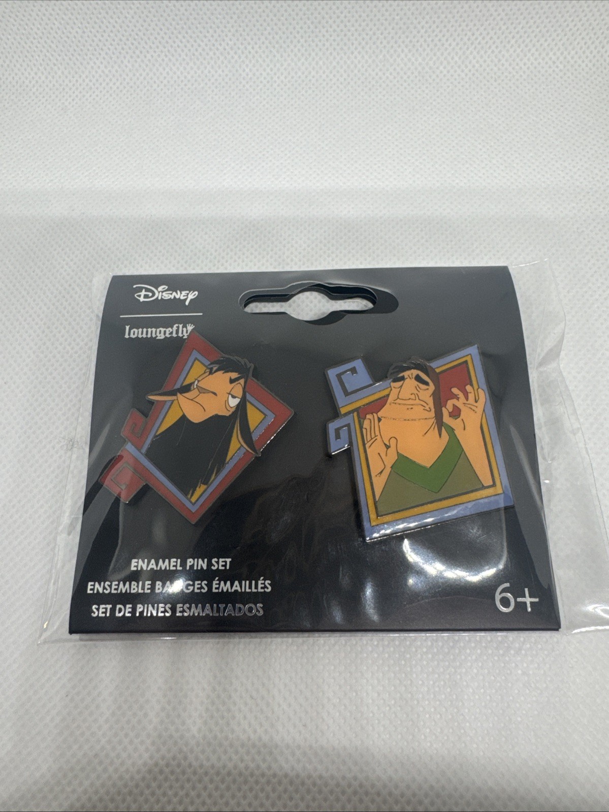 Loungefly Disney Emperors New Groove Pin Set Kuzco & Pacha 2 Enamel Pins
