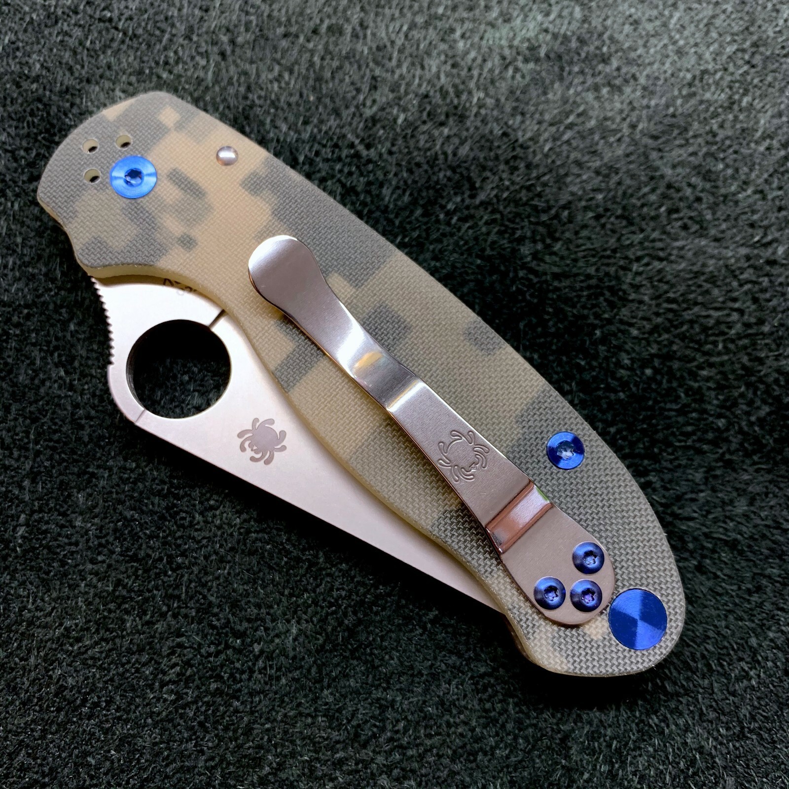 (NO KNIFE) Titanium Screw or Screw Tube/Plug sets for Spyderco Para 3 – c223gp