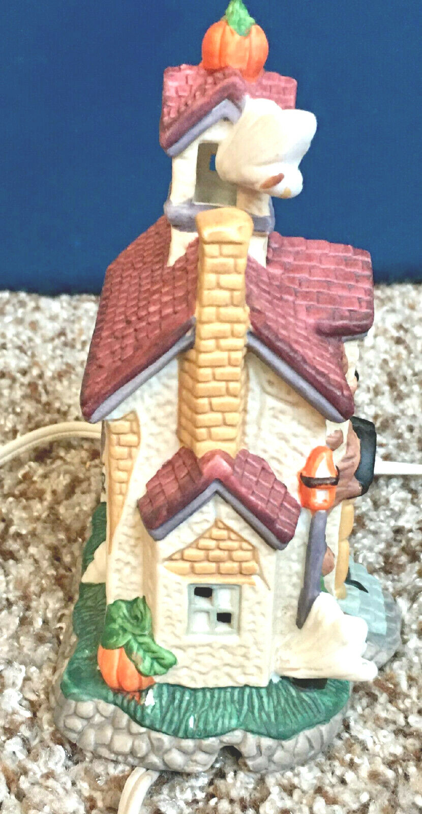 Fright School Halloween Lighted Haunted Building 6″h x 4 1/2″l x 3 1/4″w Ceramic