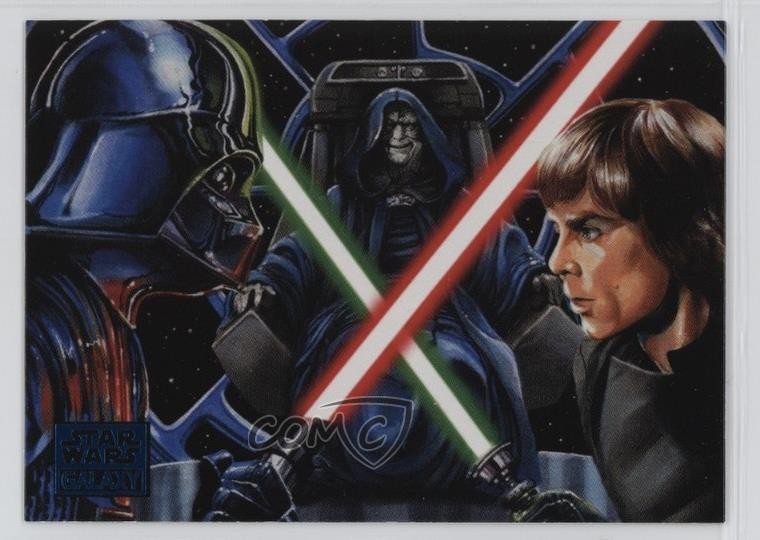 2018 Topps Star Wars Galaxy New Visions Blue Darth Vader Emperor Palpatine 0mh4