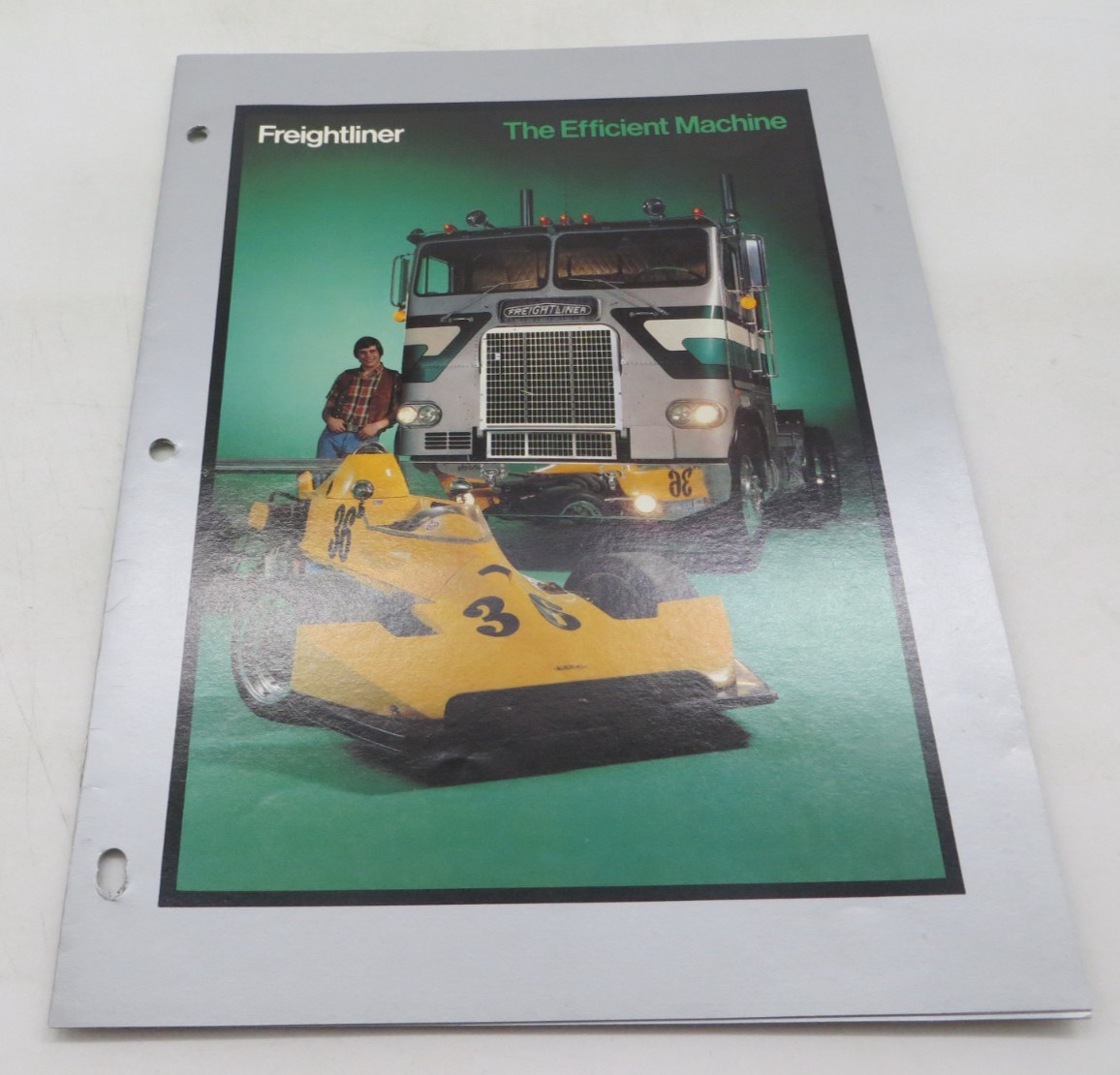 1970’s FREIGHTLINER THE EFFICIENT MACHINE Vintage Semi Truck Dealer Brochure vtg