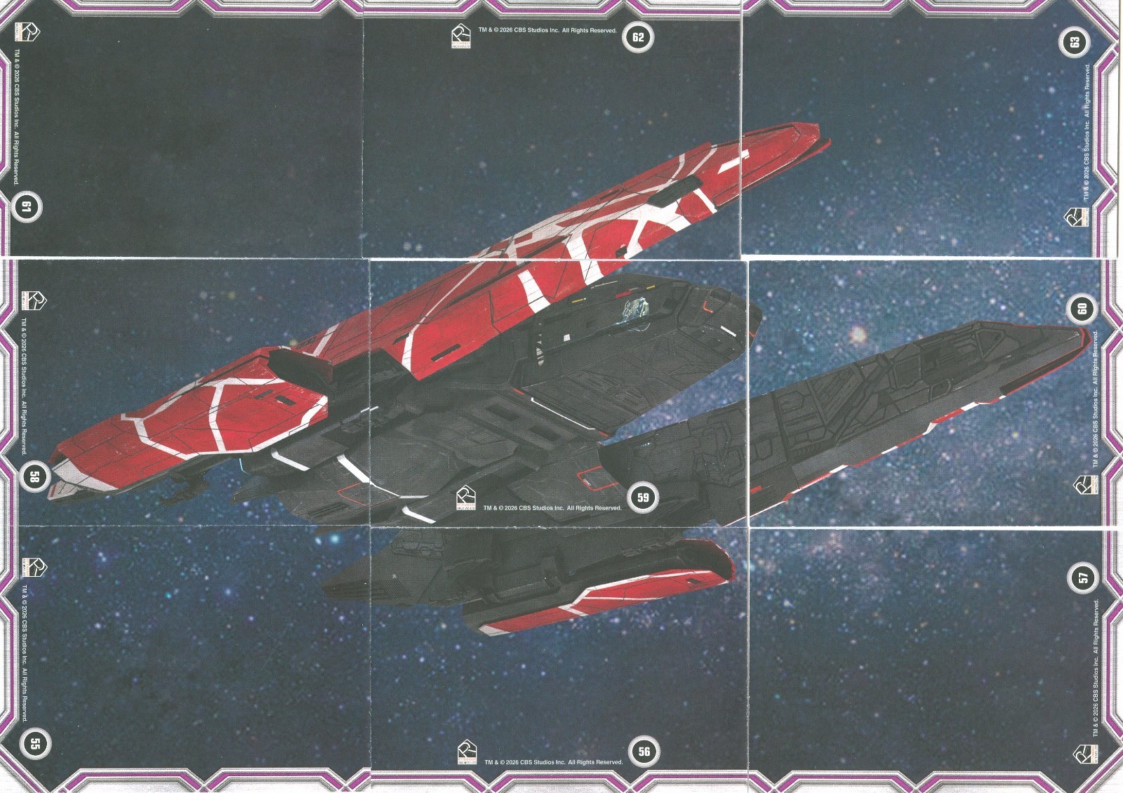 NEW Star Trek Connections Complete 9 card Puzzle Back Parallel base set Picard