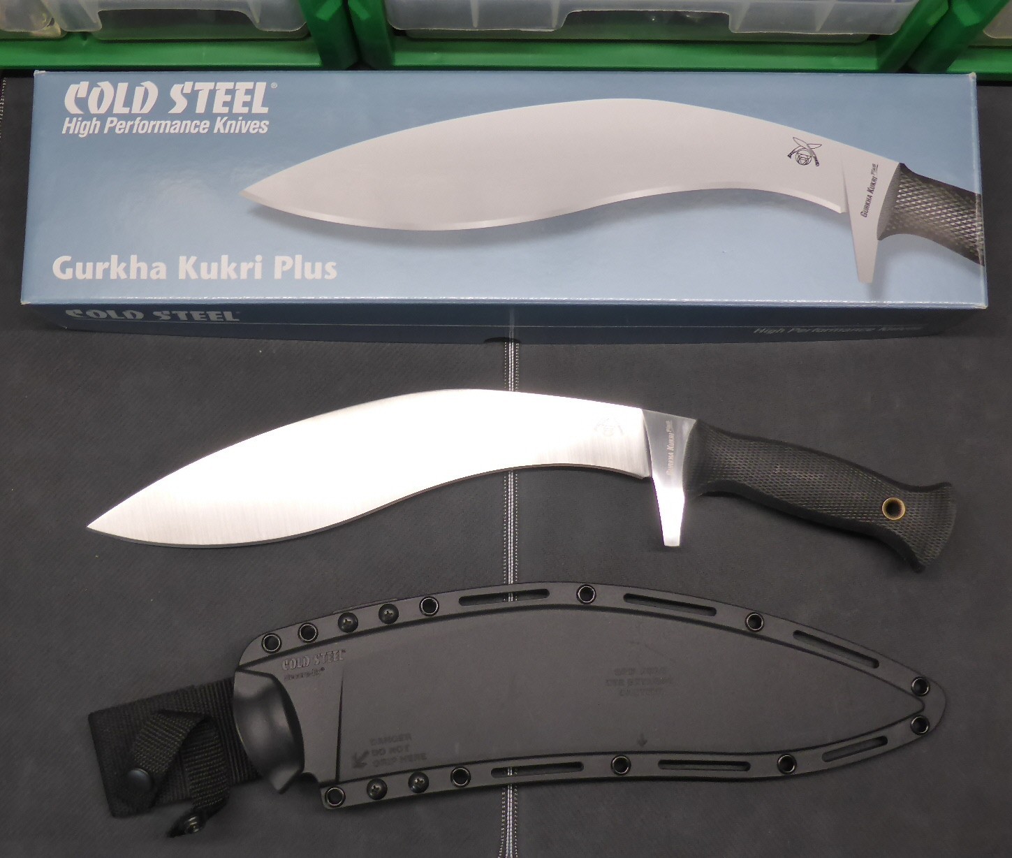 Cold Steel Gurkha Kukri Plus 12″ O-1 Steel Blade Kydex #39LGKI Discontinued