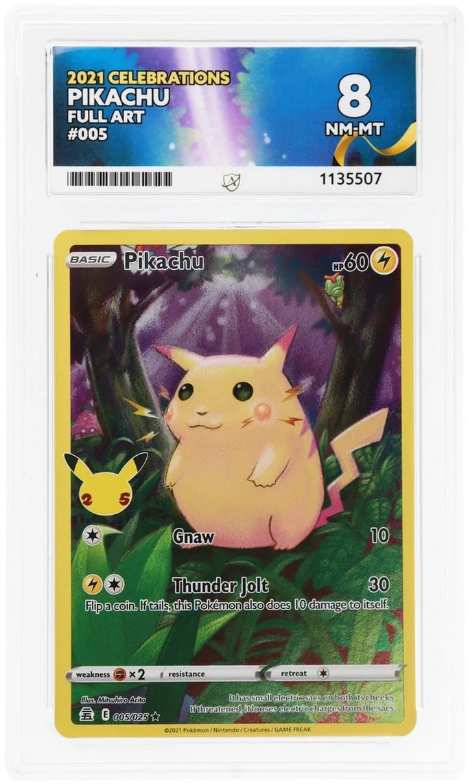 Pikachu 005/025 – Celebrations – Full Art Holo – ACE 8
