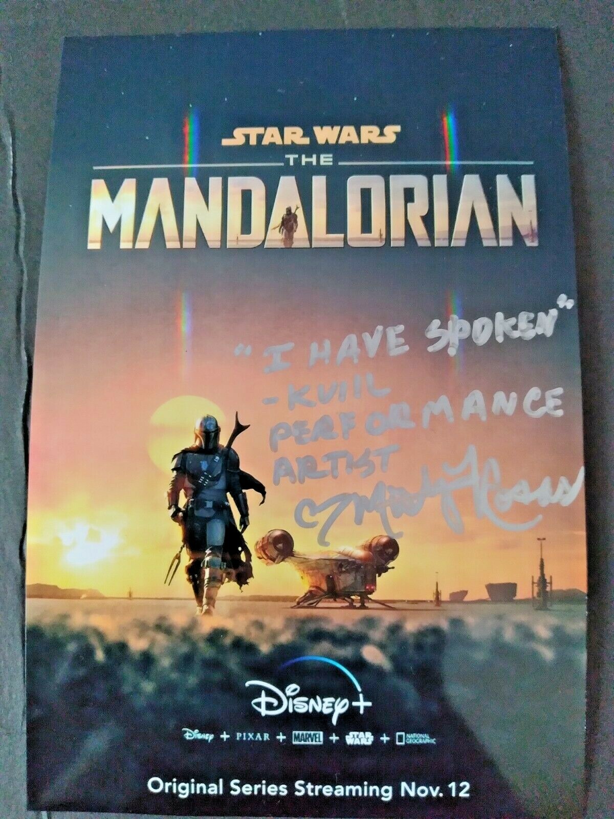 KUIIL THE MANDALORIAN MISTY ROSAS SIGNED AUTOGRAPH 4X6 PHOTO I HAVE SPOKEN INSC