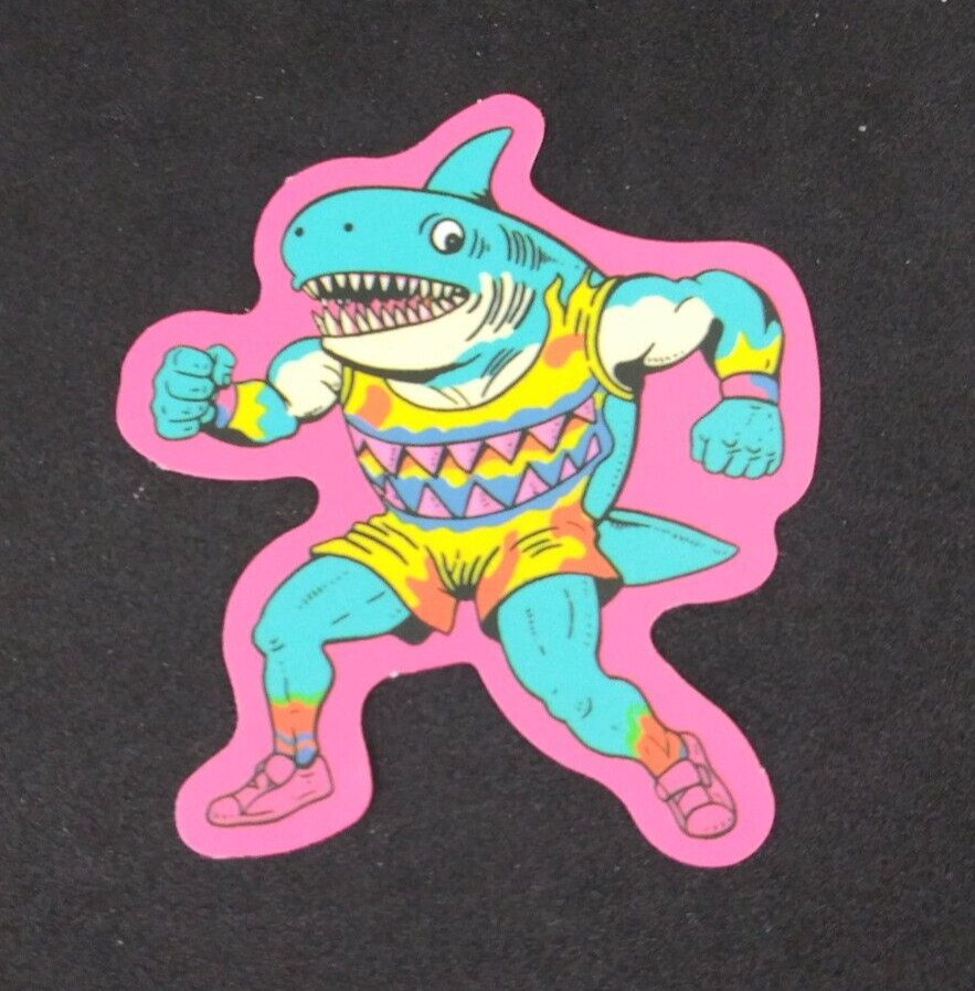 Bright Colorful Retro Animated Cartoon Sticker 2.25″ x 1.78″ (AT)