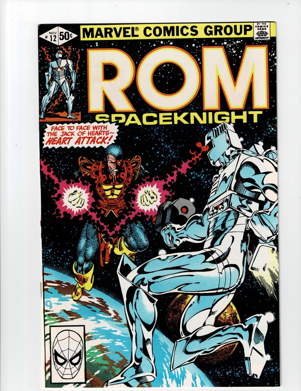 Rom #12 Near Mint (9.2-9.4) 1980 Marvel Michael Golden Jack of Hearts ~ UNCIRC.