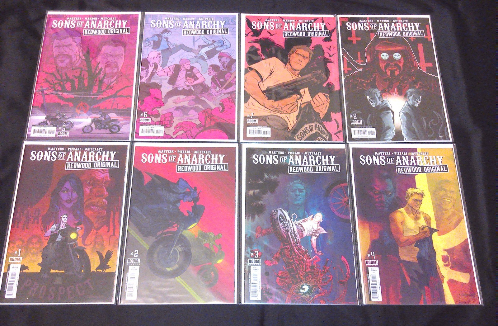 LOT OF 25 SONS OF ANARCHY 1 2 3 4 5 6 7 8 9 10 11 12-25 SET – BOOM 2013 – VF/NM