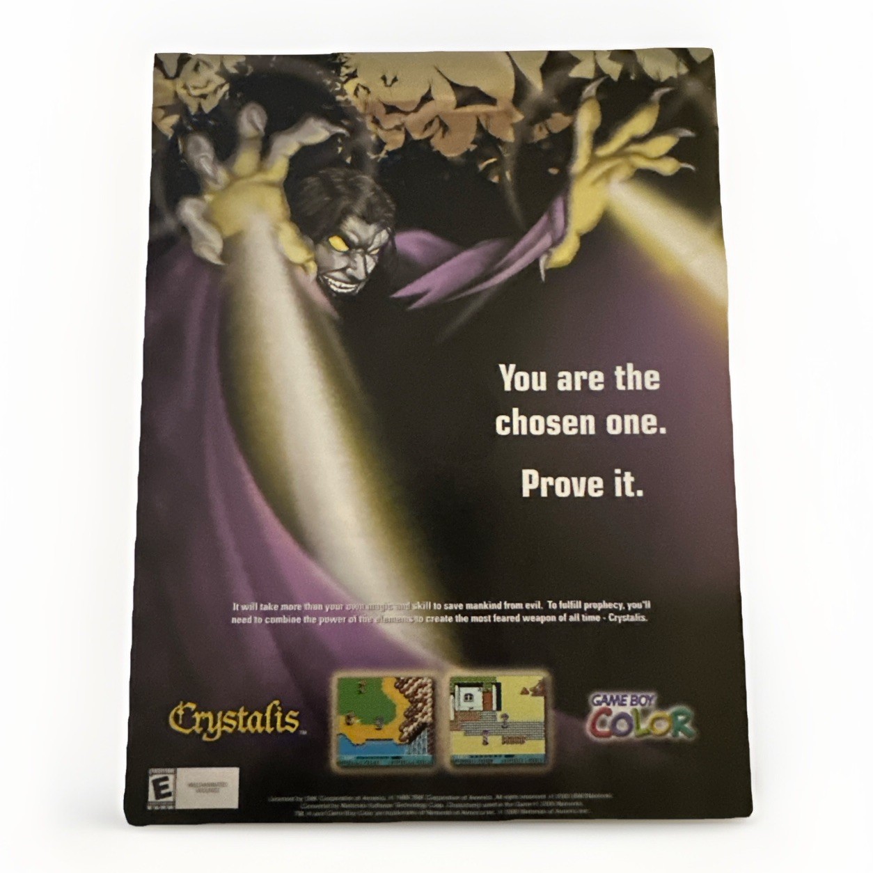 Crystalis Nintendo Game Boy Color Video Game Vintage Print Ad/Wall Art