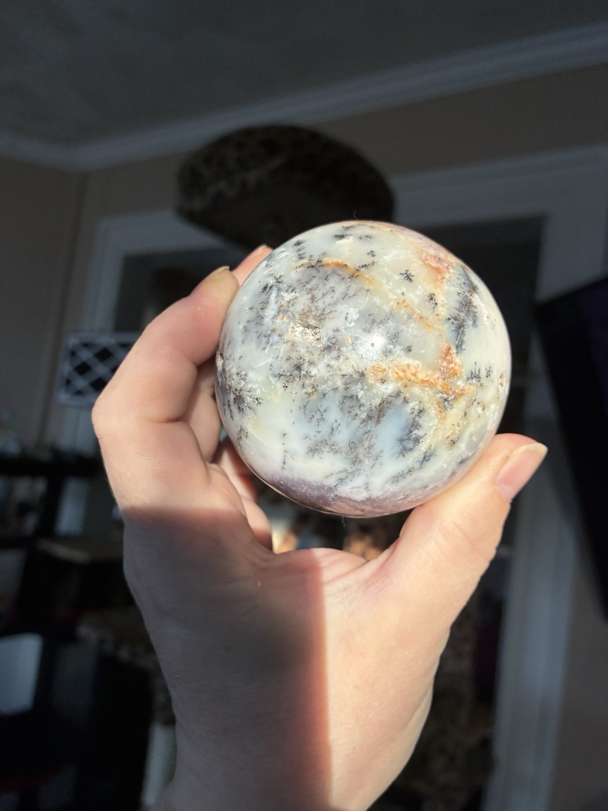 Dendritic Tiffany Stone Sphere