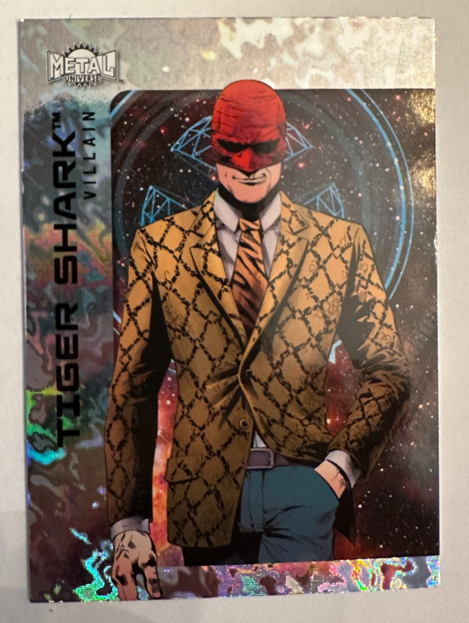 2025 Metal Universe Batman TIGER SHARK Nemesis Parallel card # 118