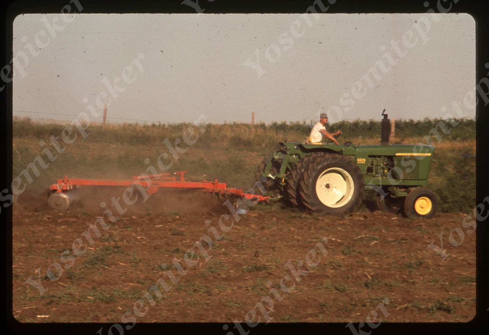 sl05 Original Slide 1970’s Omaha Farmer plow tractor John Deere 731a