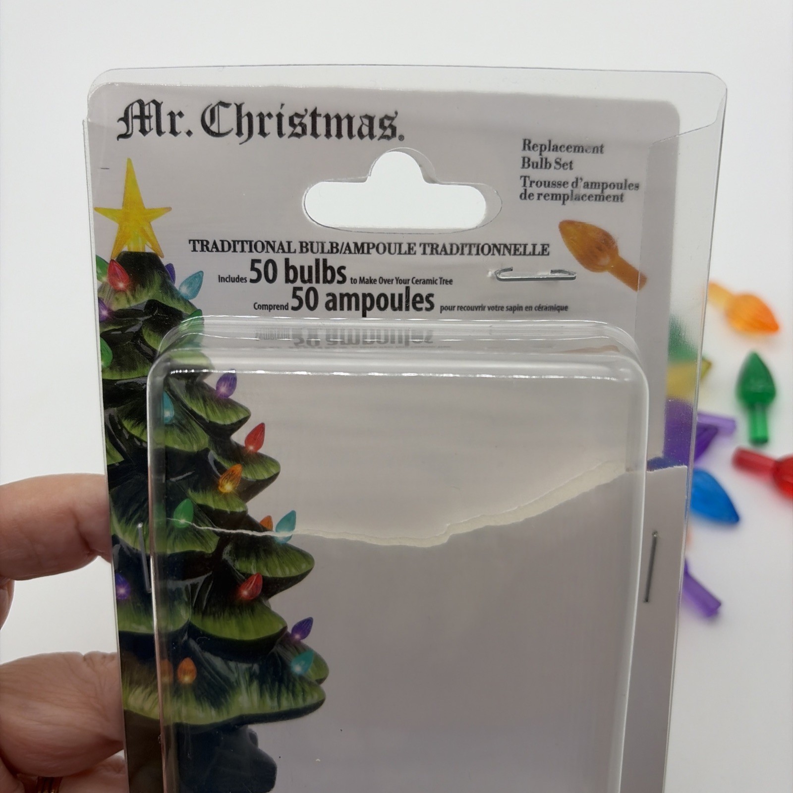 Mr Christmas Replacement Plastic Bulbs/Pegs For Ceramic Mold Tree -Choose Color!