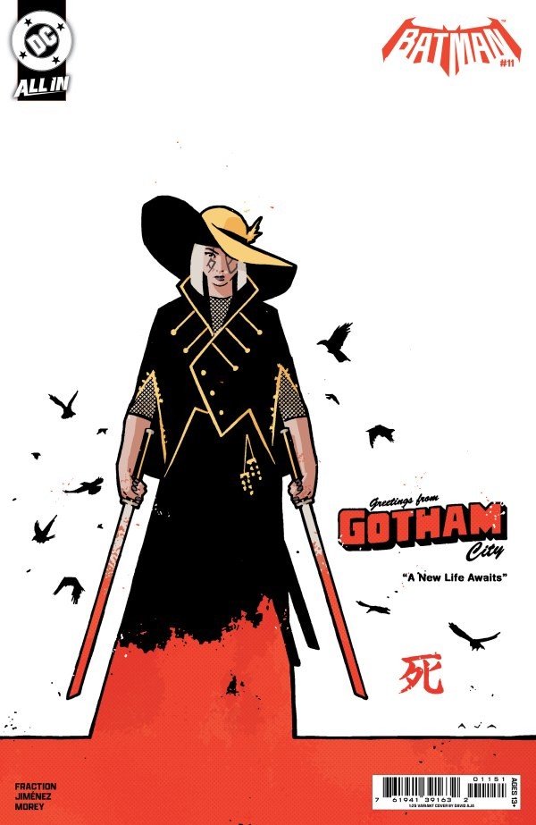 BATMAN #11 (2026)- 1:25 DAVID AJA CARDSTOCK VARIANT- MATT FRACTION