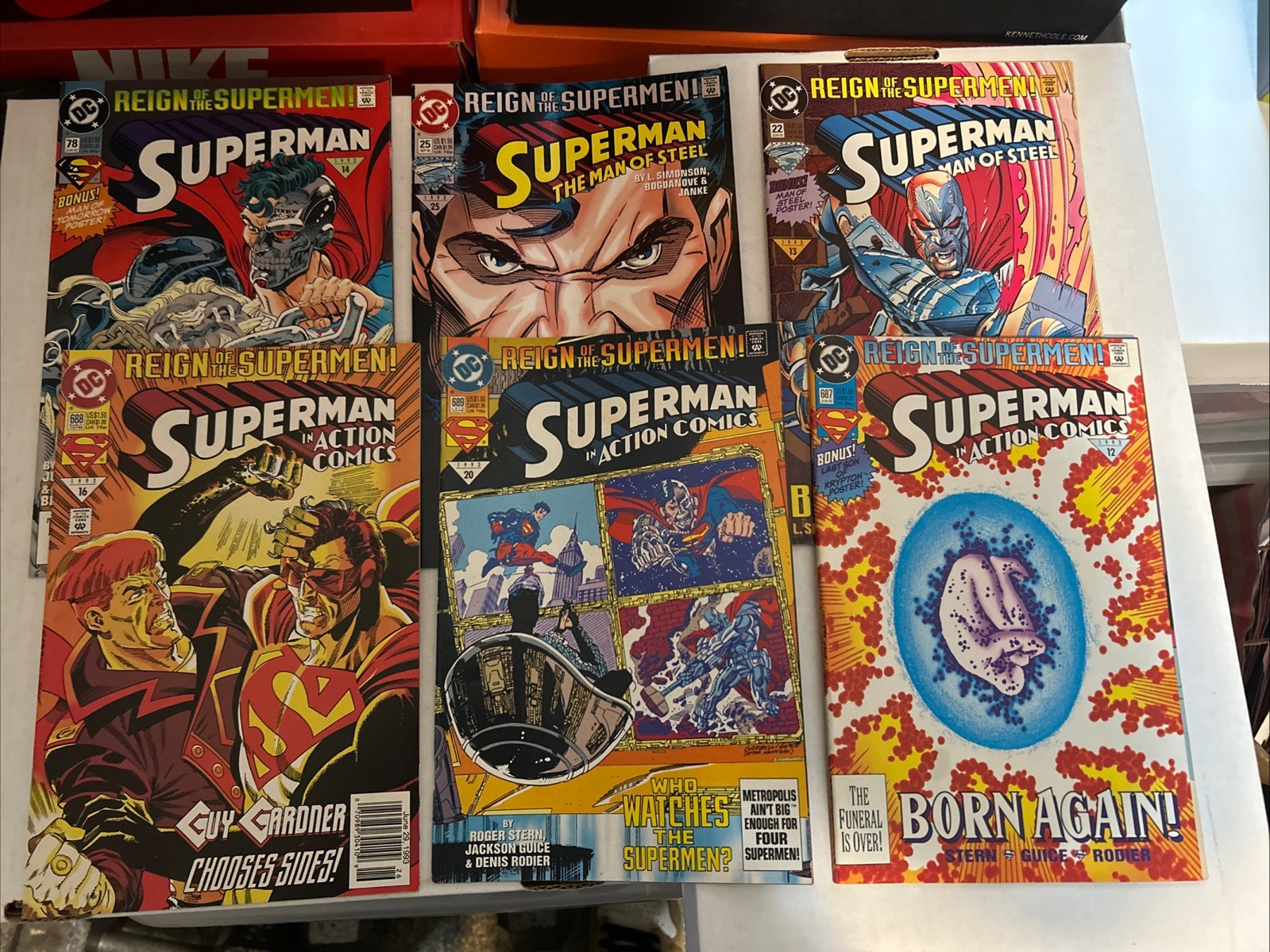 Superman Reign of the Supermen Lot Set Death Return 1990s DC Comics 16 Books