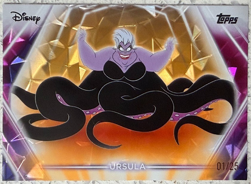 2026 TOPPS DISNEY NEON #176 URSULA ORANGE DIAMANTE 1/25
