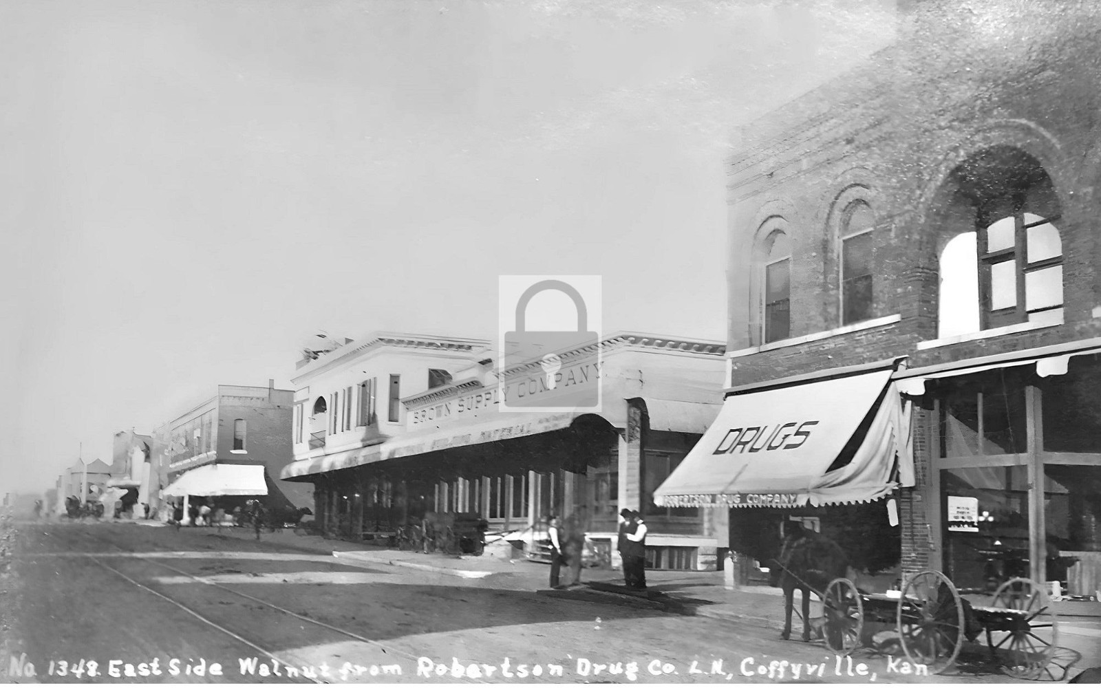 Walnut Street View Drug Store Coffeyville Kansas KS – Reprint