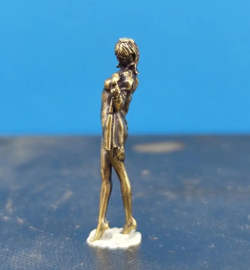 Brass Changing Sexy Doll Figurine Small Animal Statue Table Home Decoration Toy