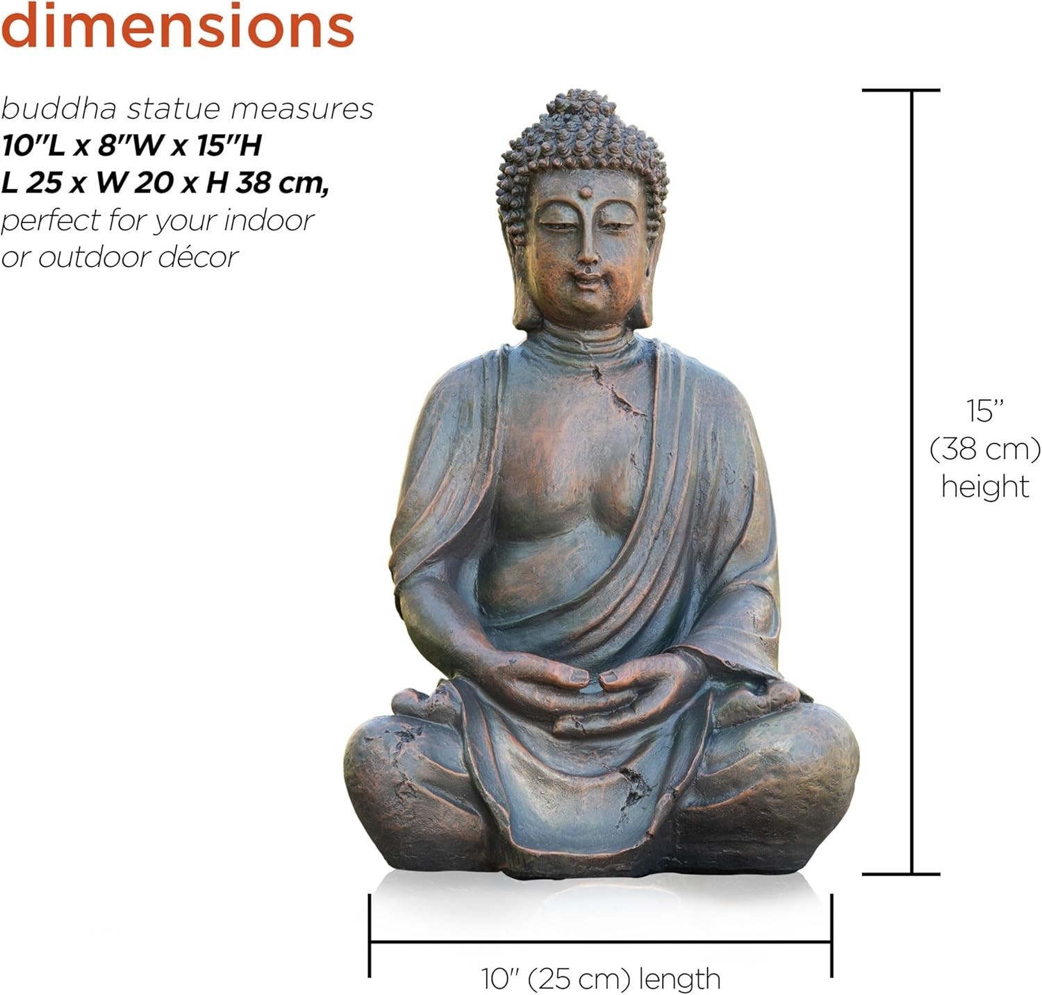 Bronze Meditating Buddha Statue – 15