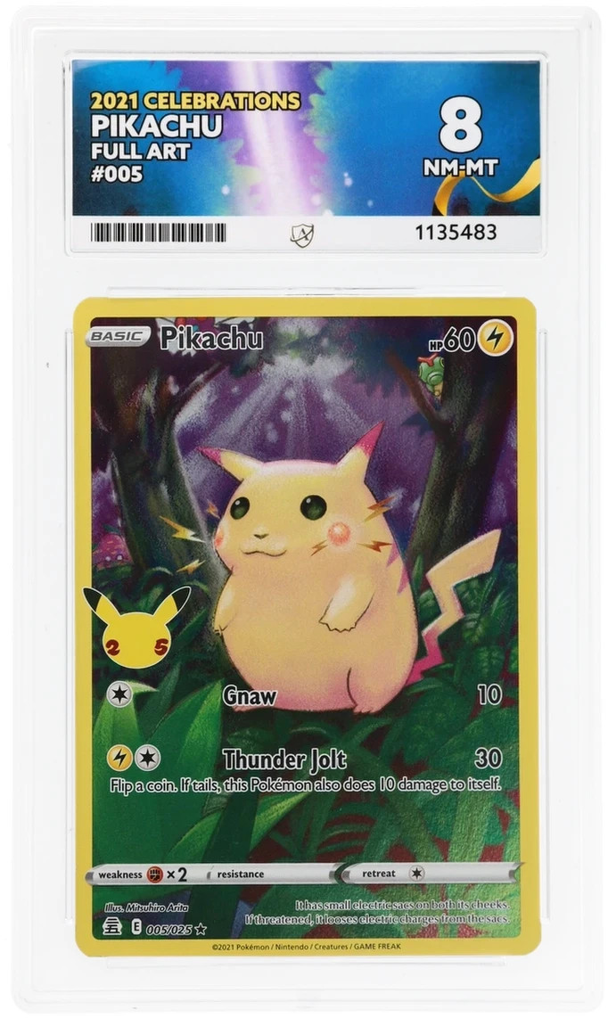 Pikachu 005/025 – Celebrations – Full Art Holo – ACE 8