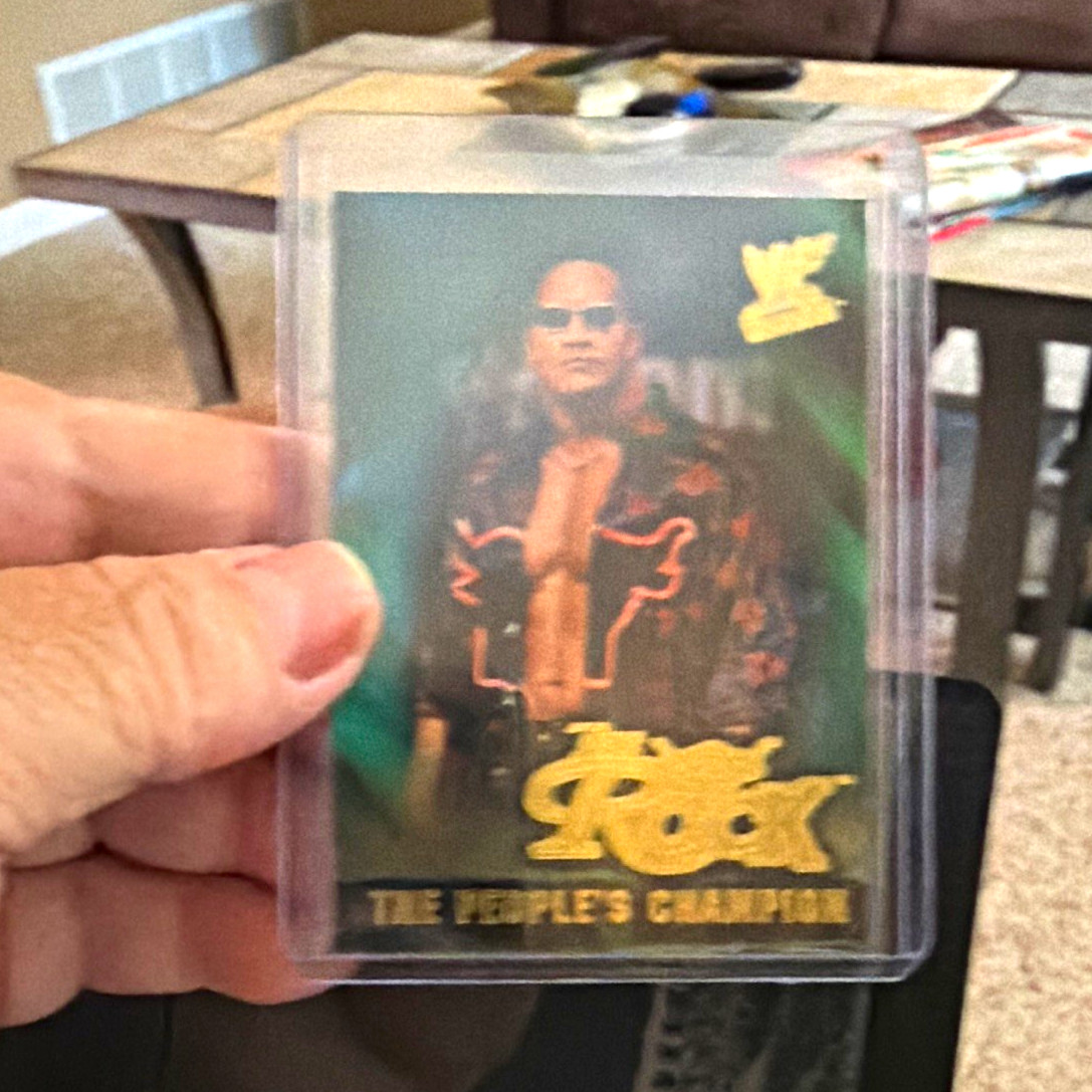 Topps 2001 WWF The Rock The People’s Champion #15/15 PC Serial Numbered Card