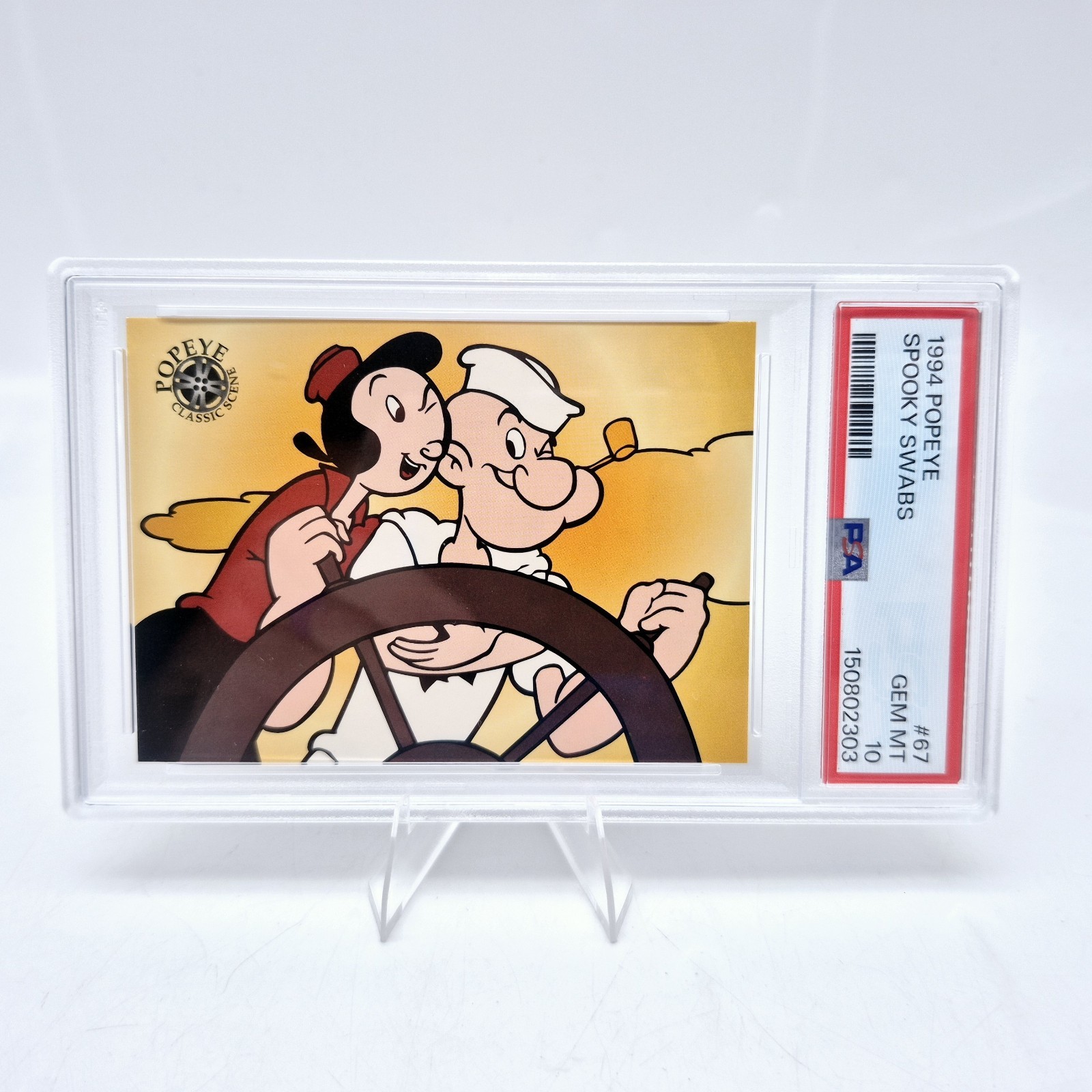 1994 Popeye and Olive Oil Spooky Swabs #67 PSA 10 Pop 2