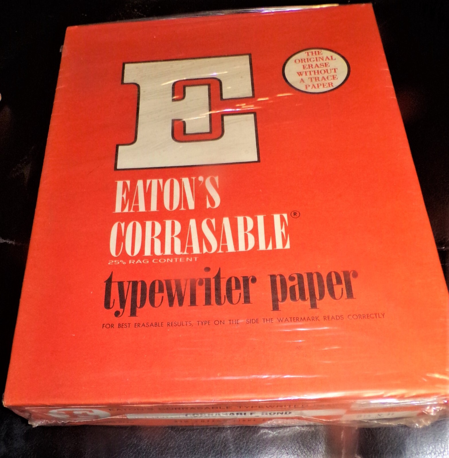 Vtg Eatons Corrasable Bond Light Weight Typewriter Paper 8.5″ x 11″ Full Ream