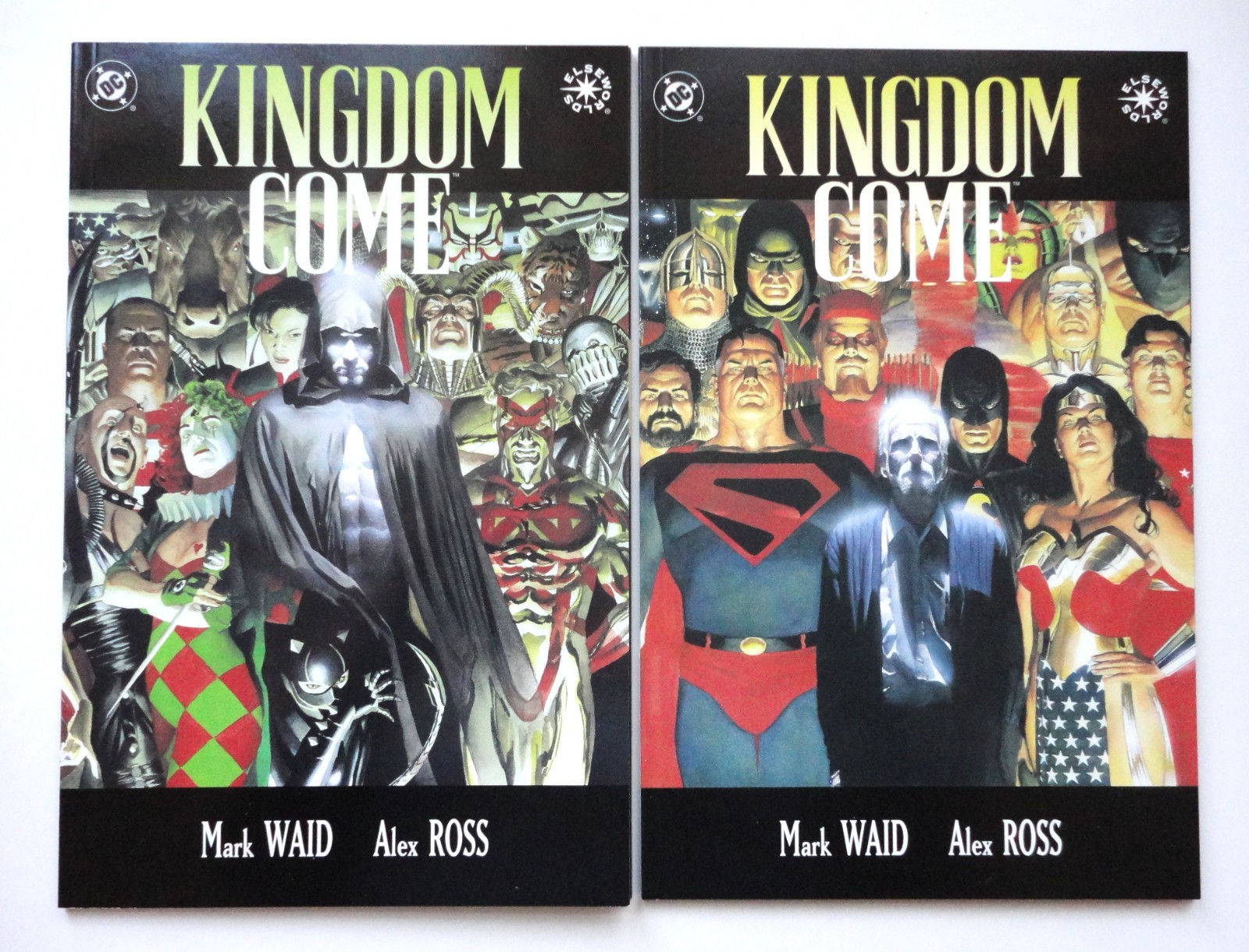 KINGDOM COME – Books 1 & 2 (of 4), DC, GNs 1996, Mark Waid, Alex Ross, NM-M