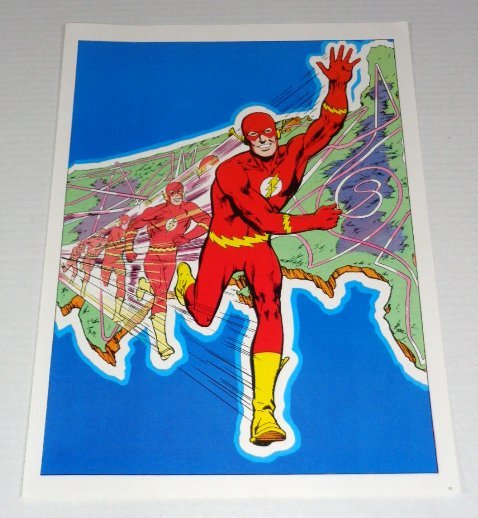 1978 The Flash poster, Rare vintage original DC Comics comic book art pin-up:JLA