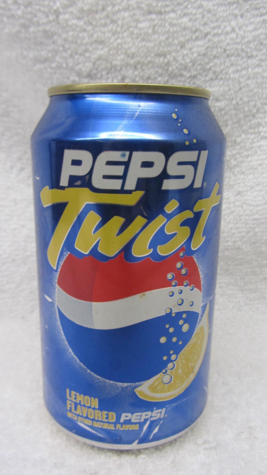 PEPSI TWIST Lemon Flavored 12 oz EMPTY can HORIZONTAL NAME