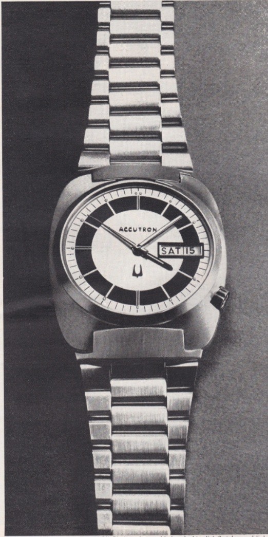 Accutron By Bulova Date & Day AG Model Vintage Print Ad 1972