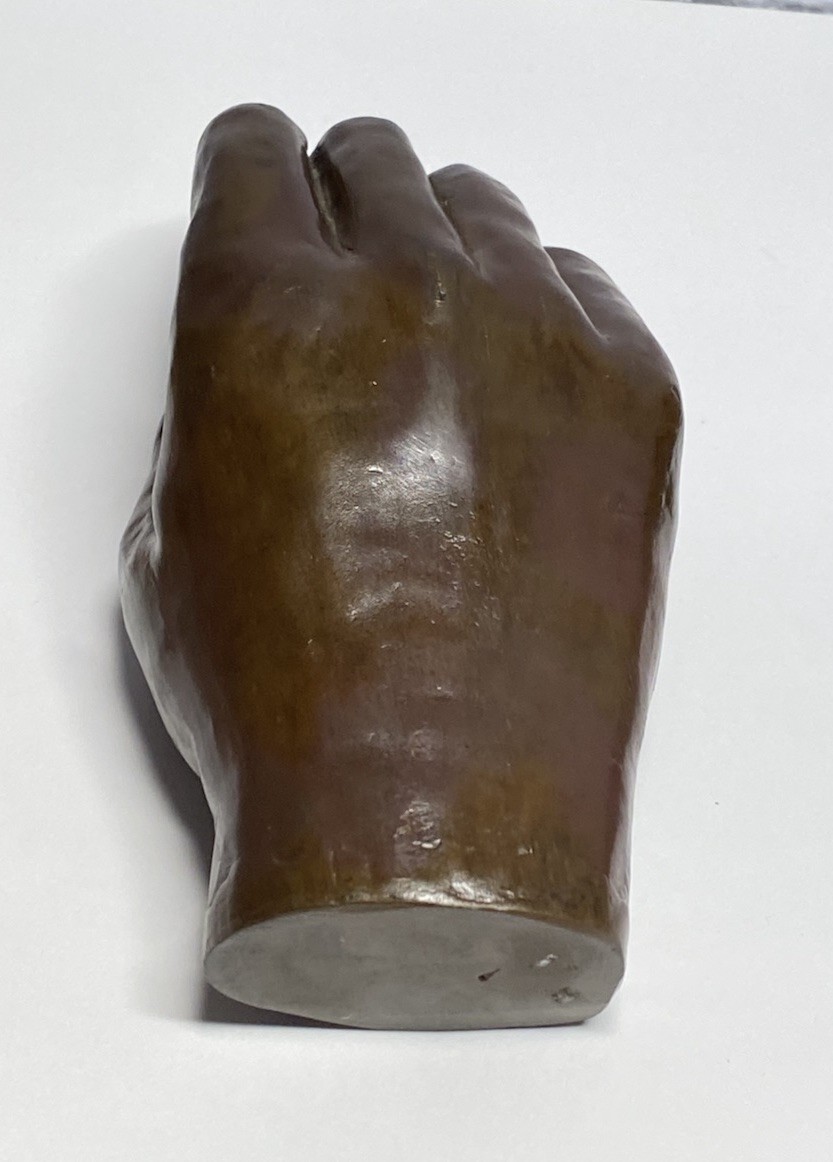 Antique Solid Bronze Female Hands Pair Sculpture Anatomical Model Casting 6”