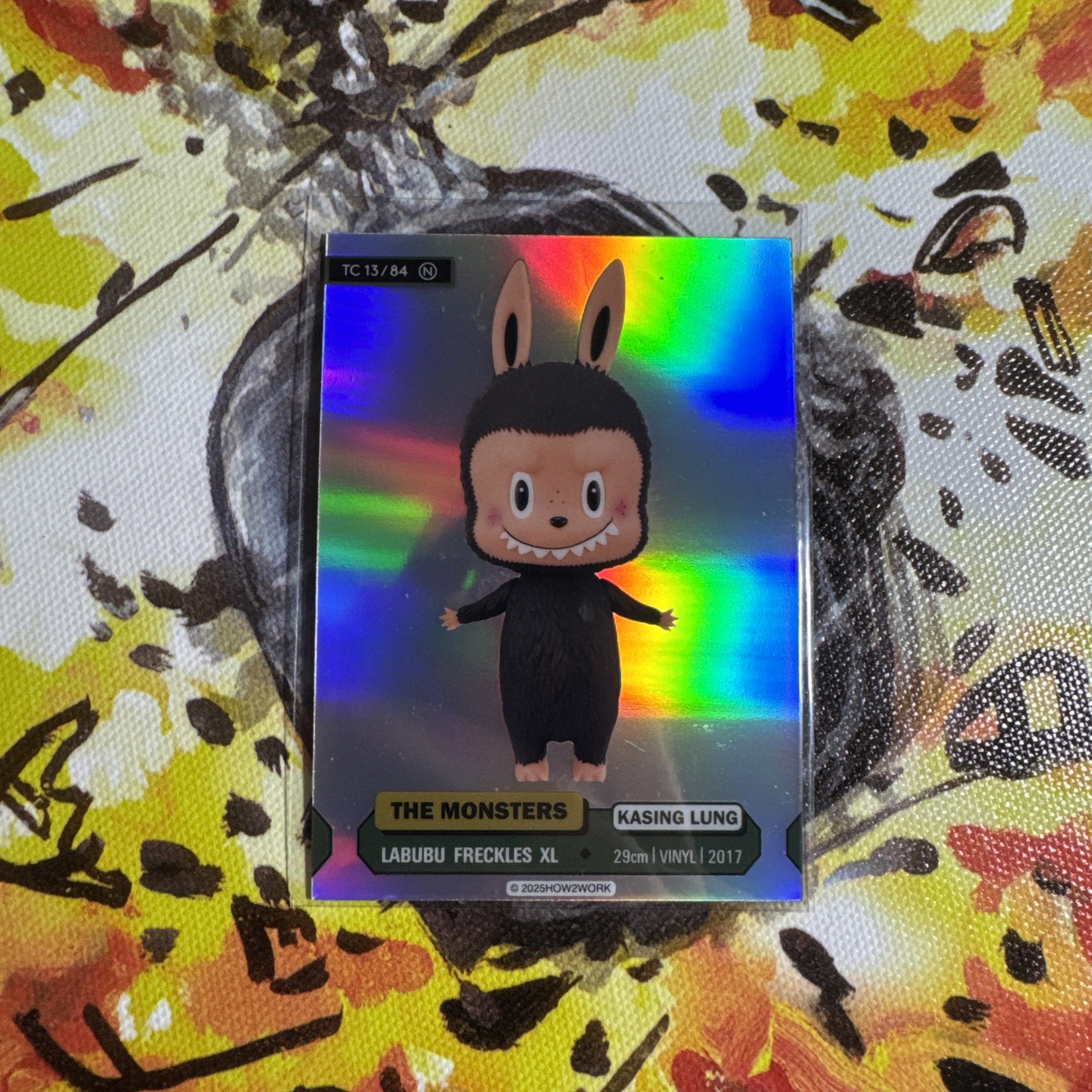 2025 How2Work THE MONSTERS Series 3 Trading Card LABUBU FRECKLES 13/84 N holo