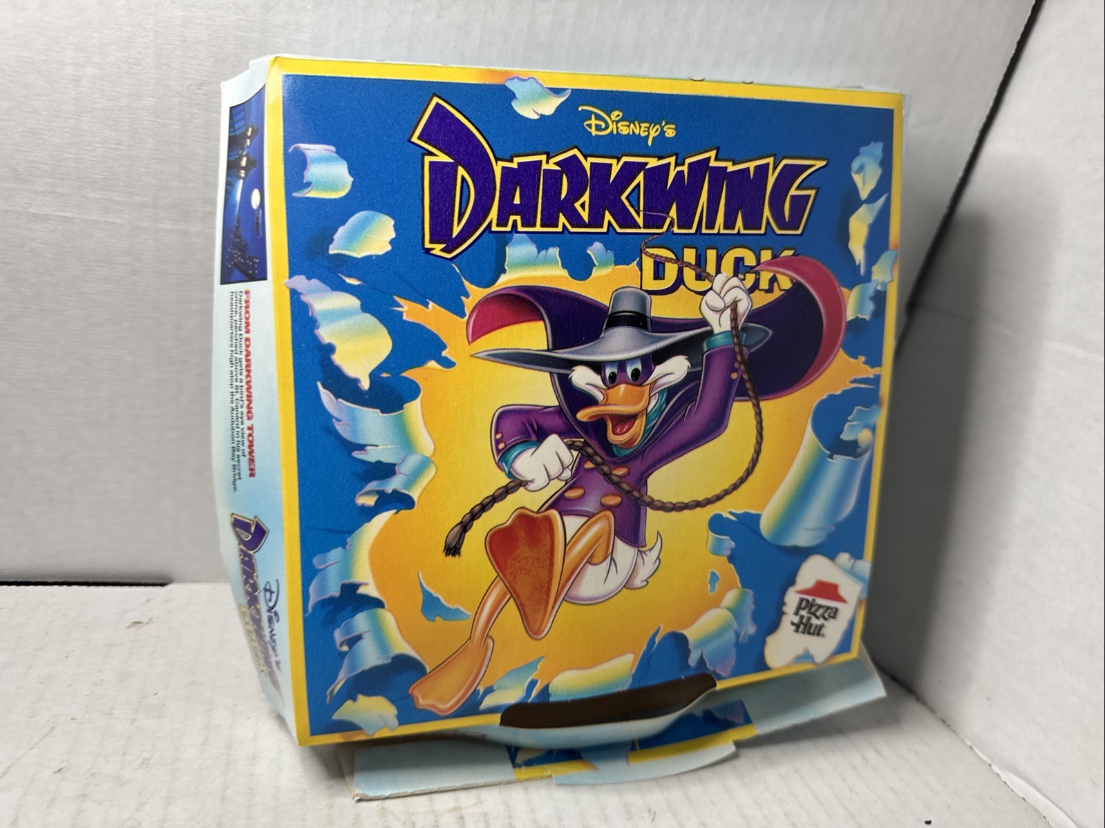 Disney’s DarkWing Duck Pizza Hut Box Promo Items 1992 Unused Liner