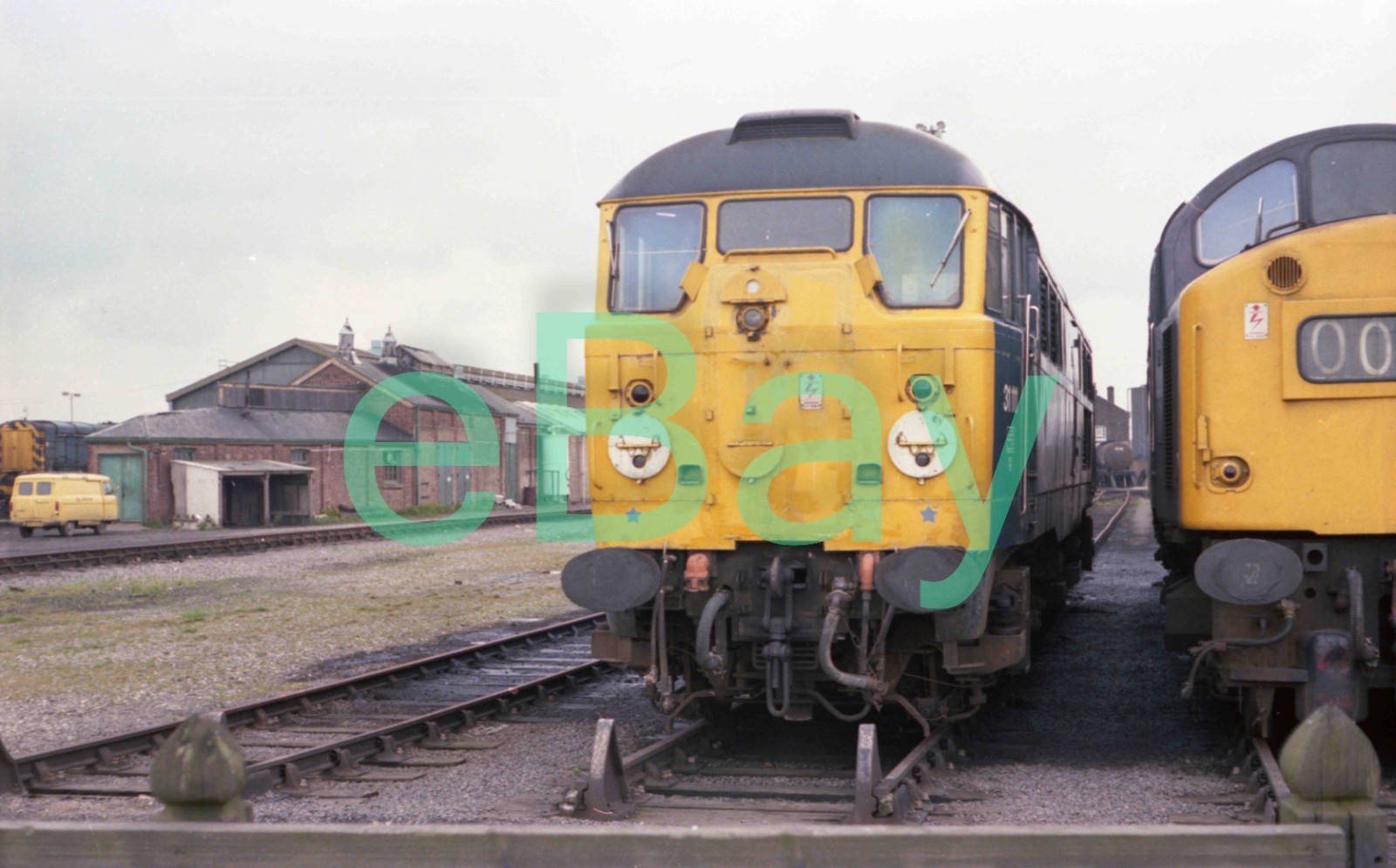 35mm Railway Negative of Class 31 31111 @ March Copyright to Buyer