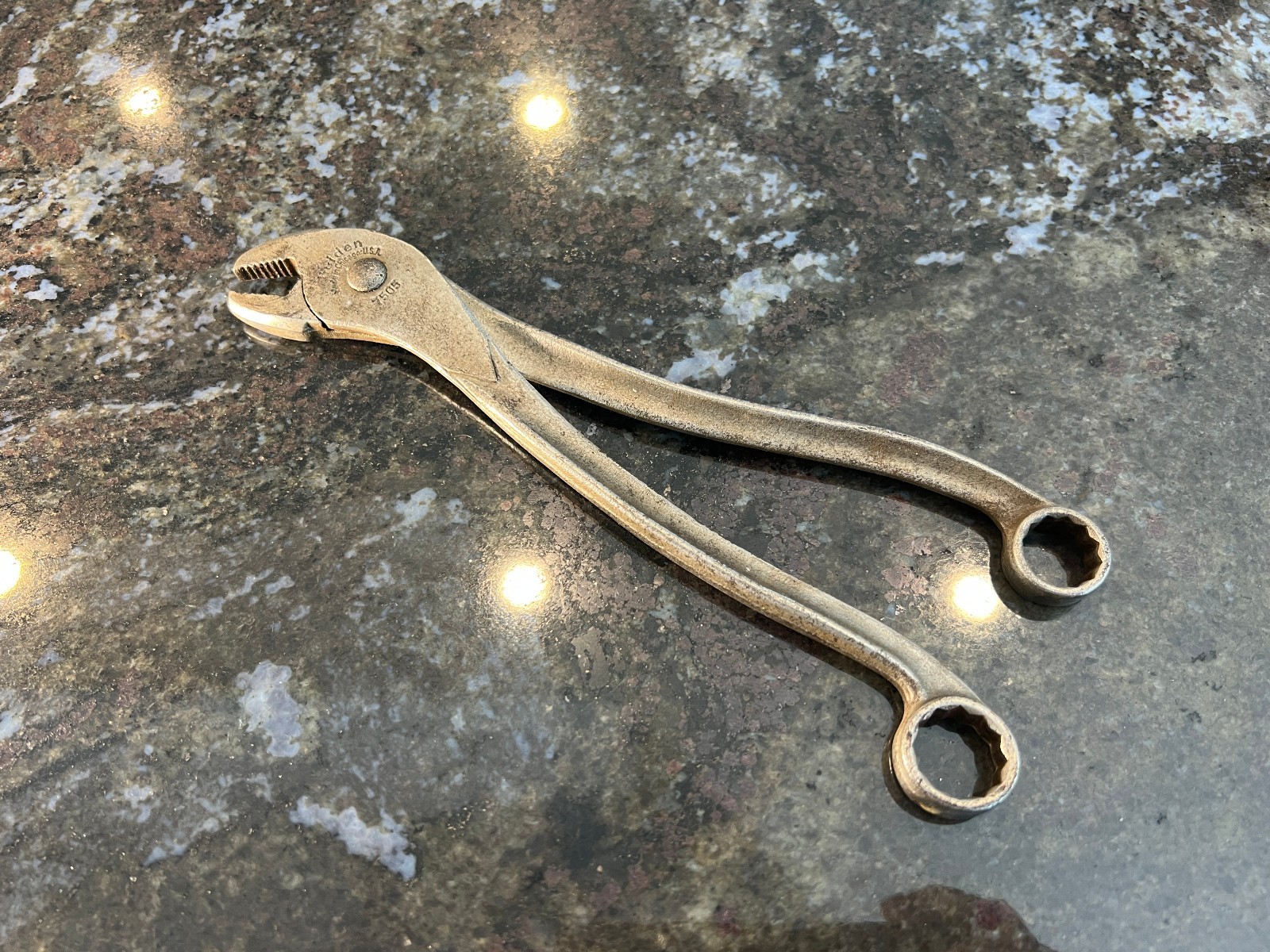 Vintage Belden 7505 Battery Terminal Pliers Box Wrench 9/16 5/8 Chicago USA