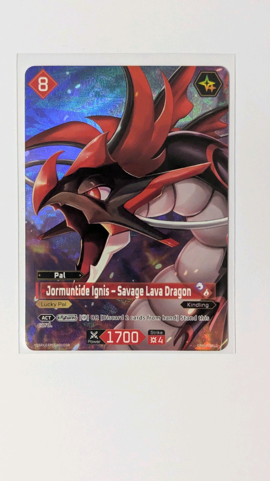 Jormuntide Ignis – Savage Lava Dragon OSR EBP01-001 Palworld TCG