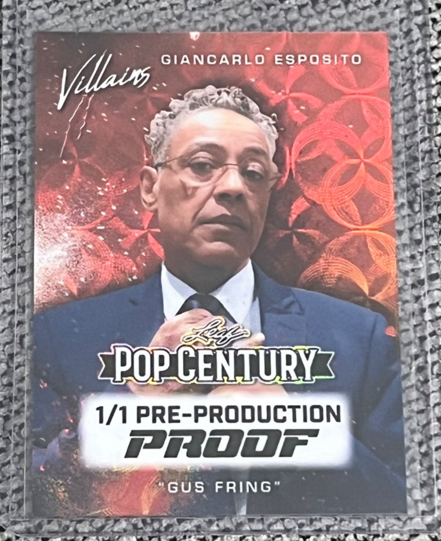 2025 Leaf Pop Century Giancarlo Esposito VILLIANS Pre-Production Proof #1/1