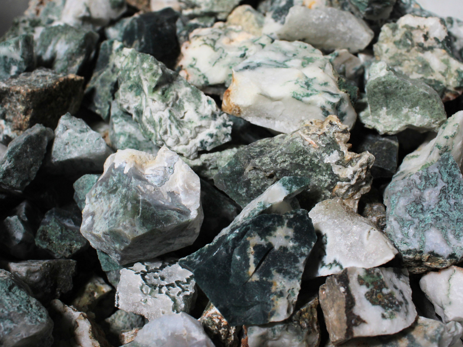 Tree Agate – Rough Rocks for Tumbling – Bulk Wholesale 1LB options