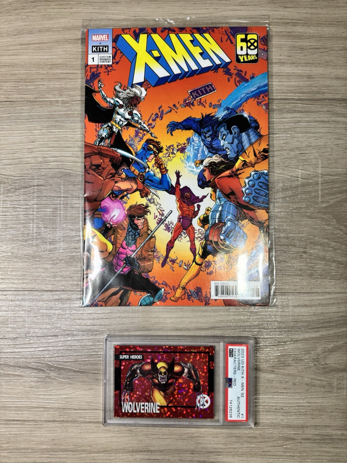 2023 Upper Deck Kith Marvel X-Men ’92 Characters #1 Wolverine Red PSA 1 /100