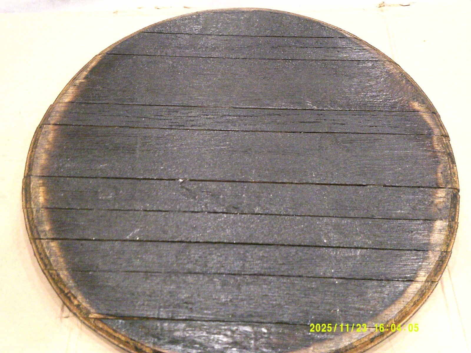 Whiskey Barrel Wild Turkey Authentic Bourbon Head/Top/Lid/End Oak Used