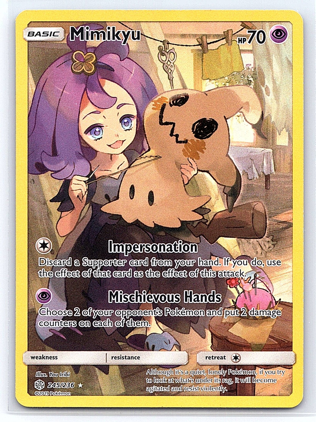SM – Cosmic Eclipse #245/236 Mimikyu (Secret)