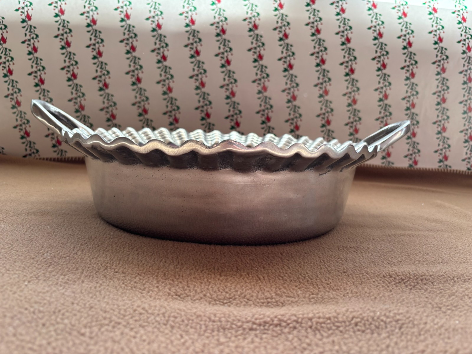 Solid Pewter Serving Tray, Made by Renowned Artisan Craft Shop