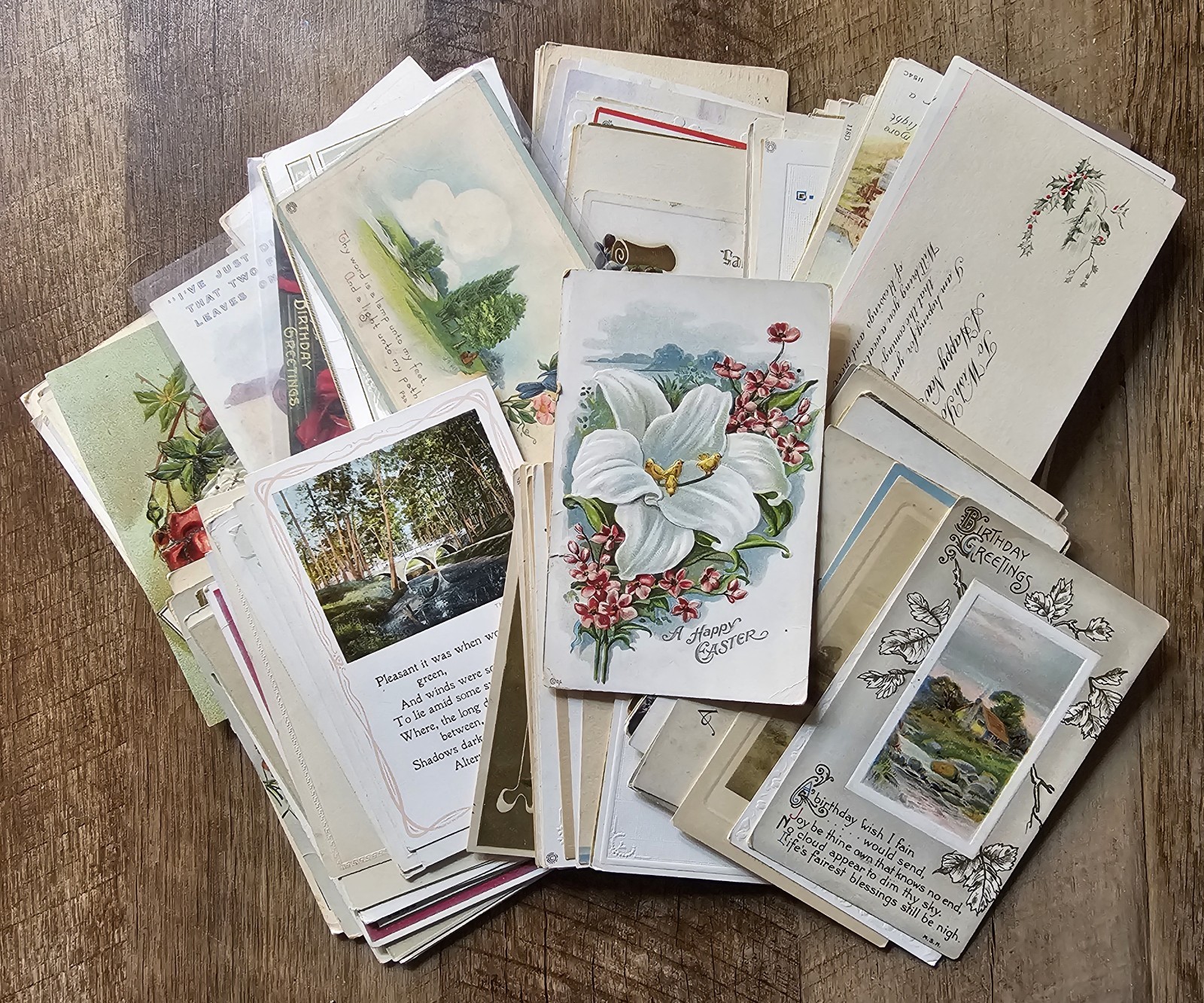 Lot 150 Vintage Postcards Early 1900s Mixed Holidays Victorian Edwardian