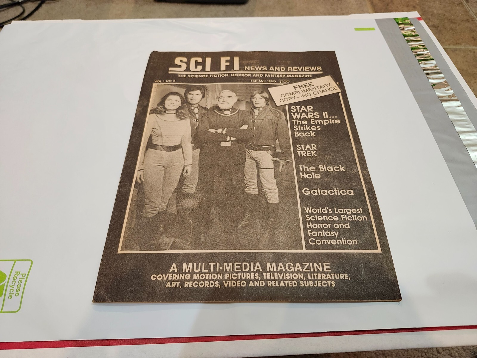 SCI FI NEWS AND REVIEWS magazine The Science, Horror, and Fantasy Magazine 1980